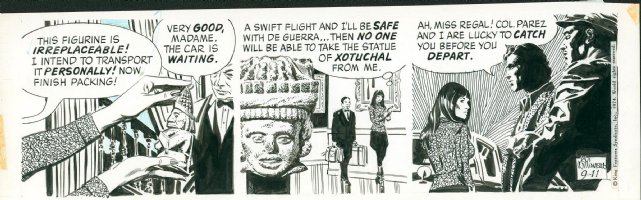 Secret Agent Corrigan  Page 9/11/74 Comic Art