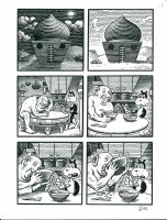Poochytown FRANK & Manhog original art Page 32 Comic Art