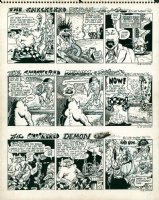 Checkered Demon - page feat 3 strips (1977) Issue 1 Page ? Comic Art
