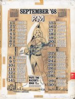 Preventative Maintenance Monthly - Calendar - September 1968 Comic Art
