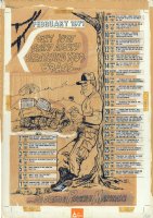 Preventative Maintenance Monthly - Calendar - February 1971 Comic Art