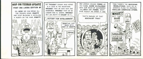 The City original strip art WAR ON TERROR Comic Art